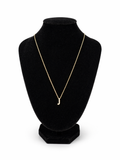 Chain with a Letter J 10Kt Size 18 in