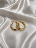Large hoop earrings 10Kt