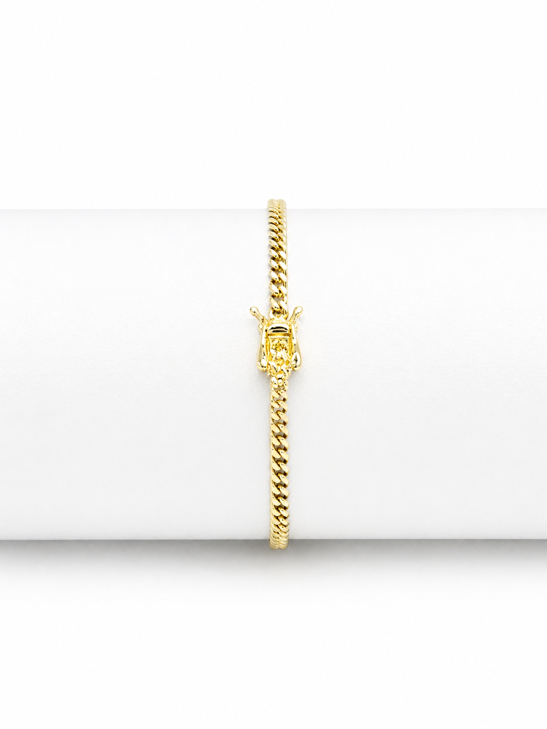 Cuban Link Bracelet 10Kt 7 in 3 mm