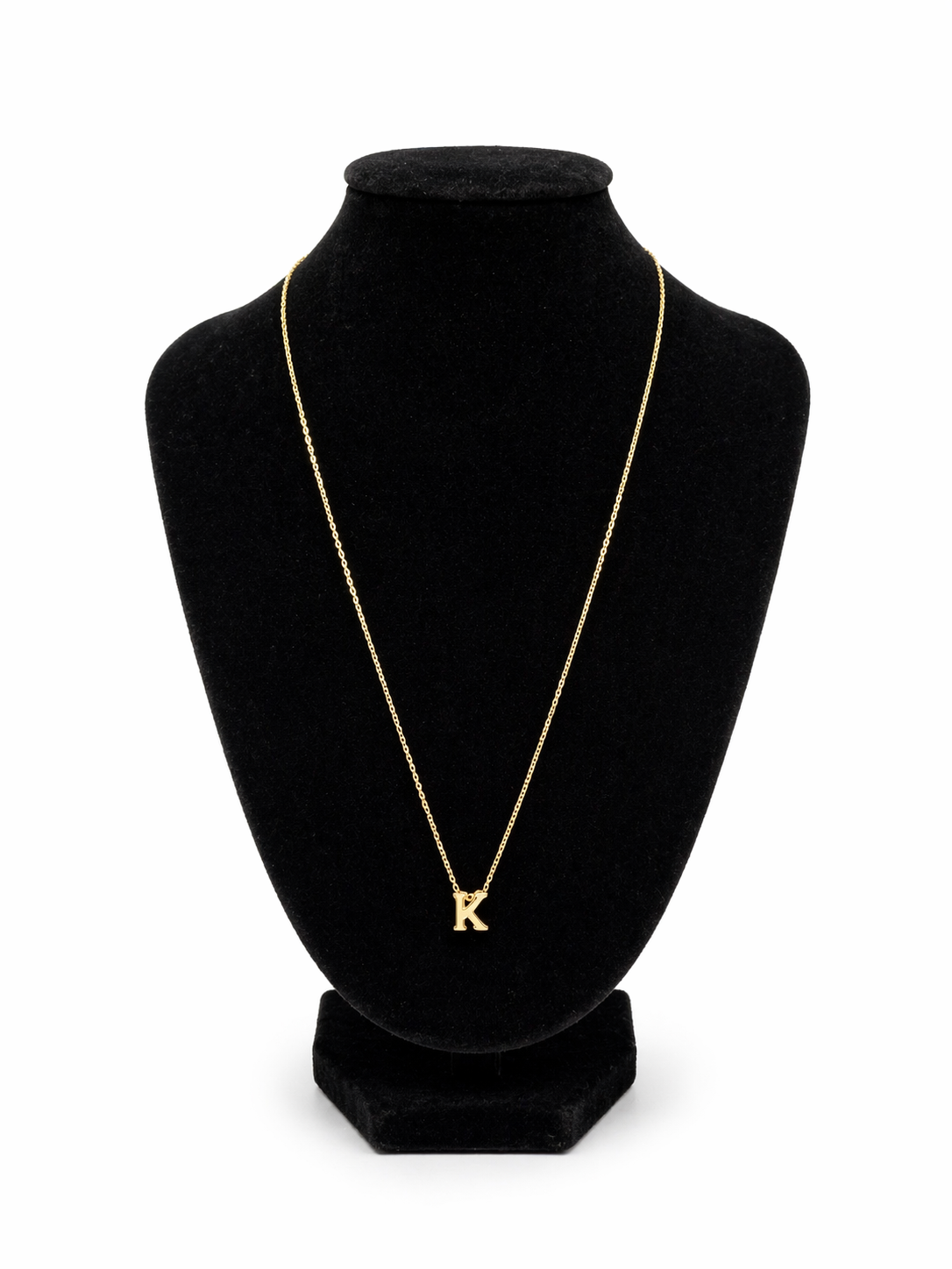 Chain with a letter K 10Kt Size 18 in