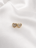 Heart earrings 10Kt